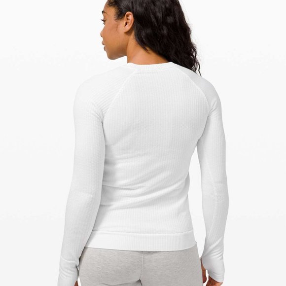 Lululemon - Rest Less Bubble Dot White Stretchy Pullover - Size 4 - Picture 6 of 12